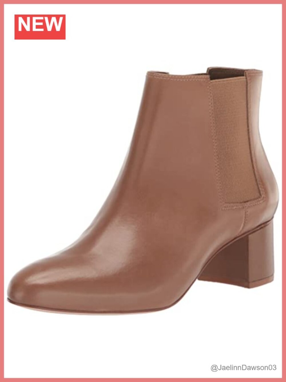 Rebecca Allen Women's Mid-Calf Leather Block Heel Booties